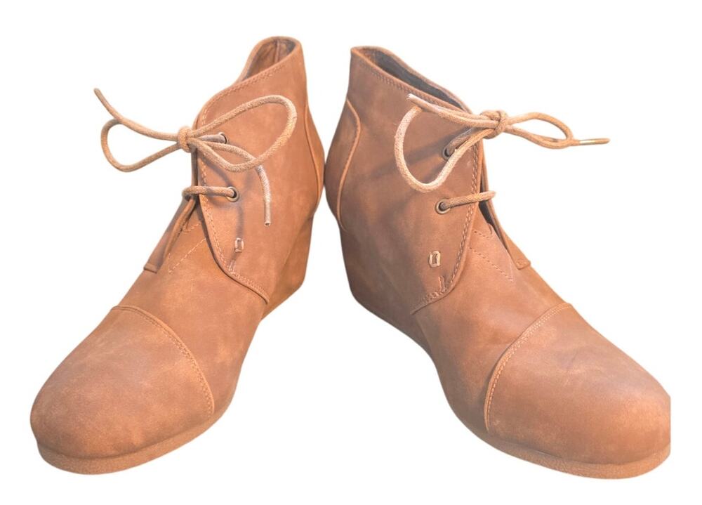 Natural Reflections Womens 9 Brown Faux Chelsea Boots Casual Booties READ